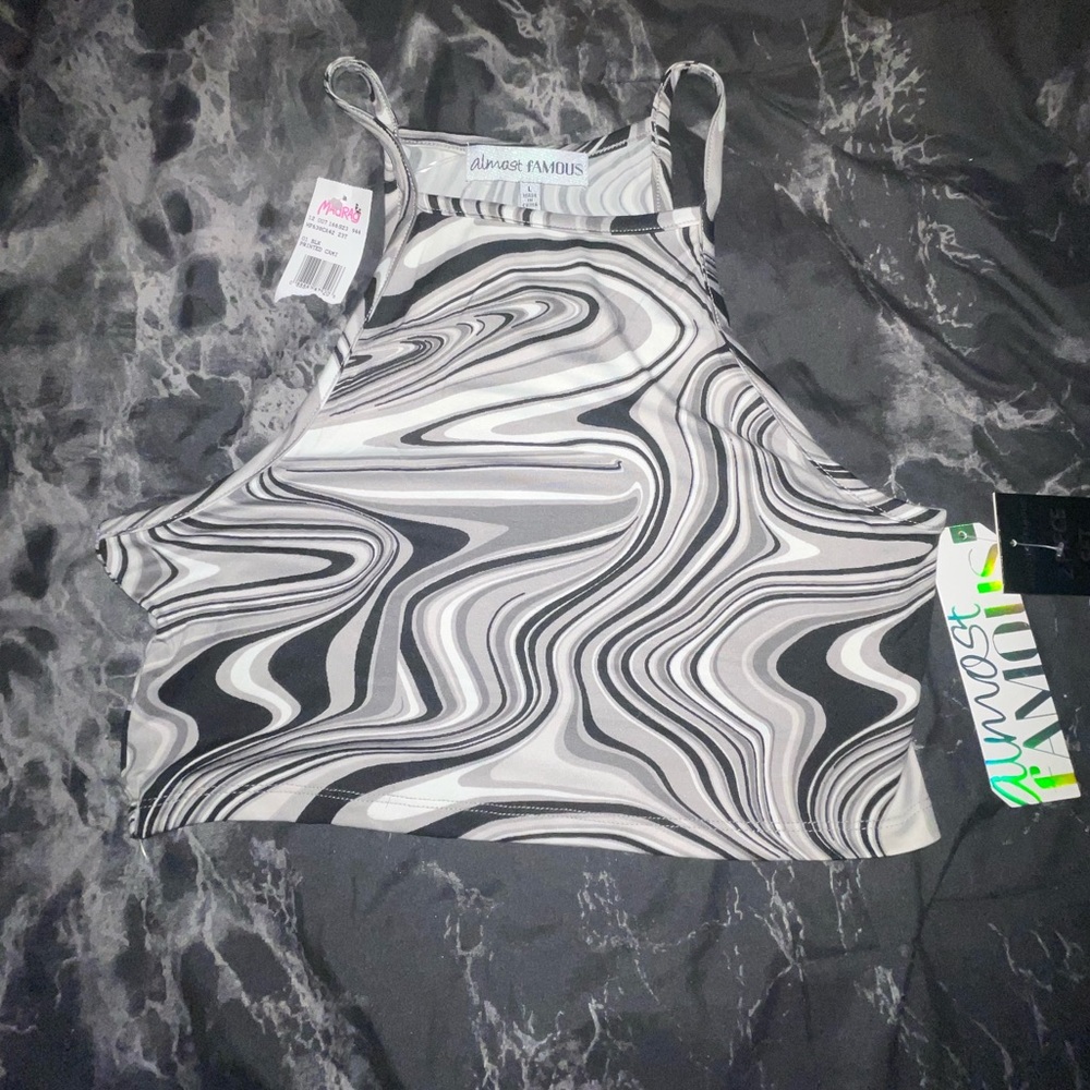 Marble tank/crop top